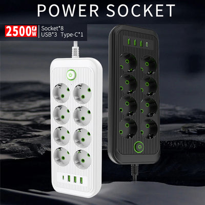 Smart Power Strip EU Plug AC Outlet Multiprise Extension